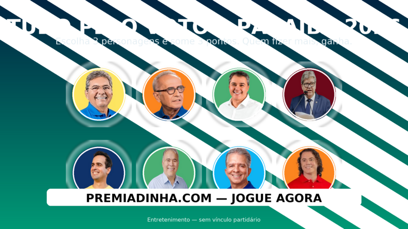 Tudo pelo voto - Paraíba 2026